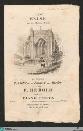 Walse sur des thèmes favoris de l'opéra Zampa ou la Fiancée de Marbre : pour le piano-forte