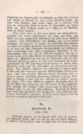 25. Friedrich II. 1760 -1785.