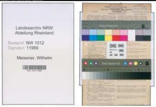 Entnazifizierung Wilhelm Meissner , geb. 21.06.1897 (Buchhalter)