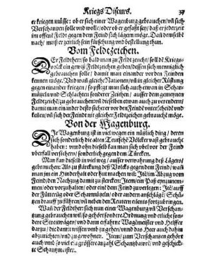 Von der Wagenburg.