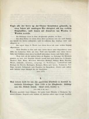 Urkundensammlung der Schleswig-Holstein-Lauenburgische Gesellschaft für Vaterländische Geschichte, 3,1. Bd. 3, Th. 1, Diplomatarium des Klosters Arensbök