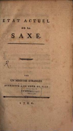 Etat Actuel De La Saxe