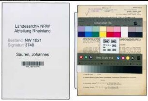 Entnazifizierung Johannes Sauren , geb. 16.05.1911 (Oberpolier)