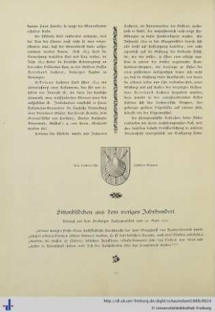 Sittenbildchen aus dem vorigen Jahrhundert.