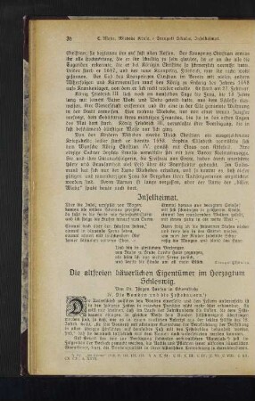 Die altfreien bäuerlichen Eigentümer im Herzogtum Schleswig.