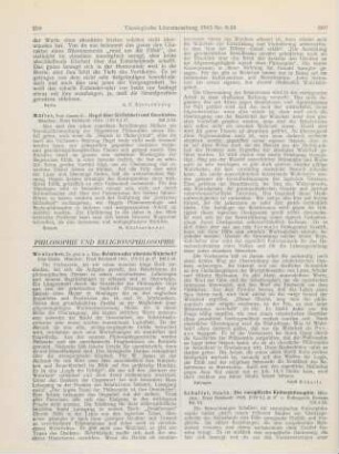 259-260 [Rezension] Wentscher, Else, Relative oder absolute Wahrheit