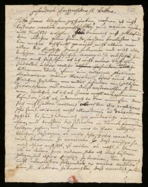 Brief von Johann Daniel Doläus an Johann Dolaeus
