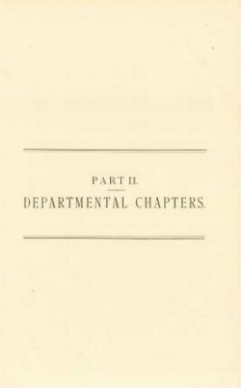 Part II. - Departmental chapters.