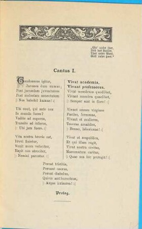 Festkneipe zu Ehren Sr. Magnificenz des Herrn Rectors, 4. Dezember 1897.