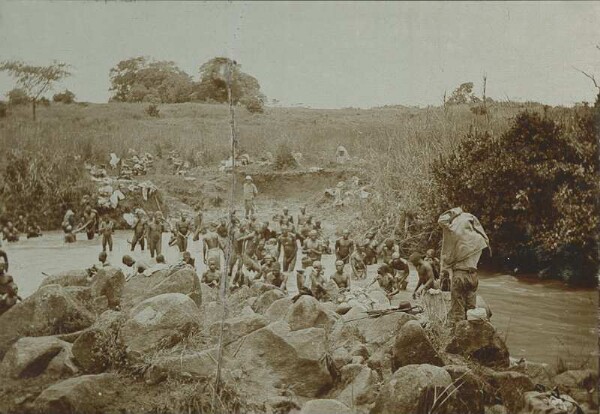 Bathing in the Rutschugi River