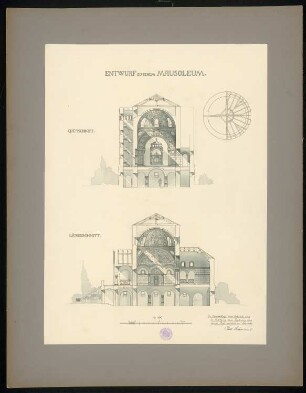 Mausoleum: Schnitte 1:100
