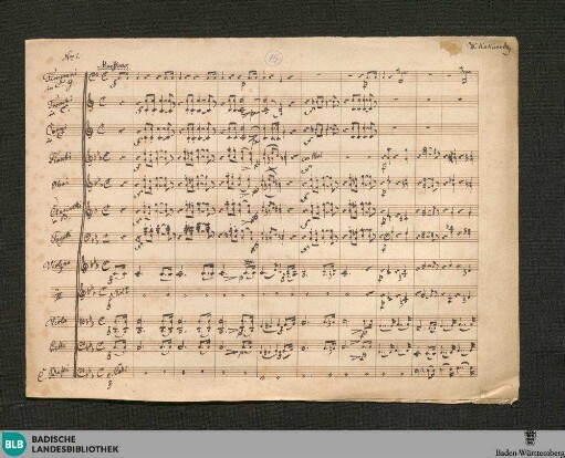 2 Instrumental pieces - WK Mus.Ms. 15 : orch