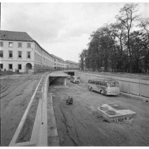 Bau der Tiefgarage am Schloßplatz