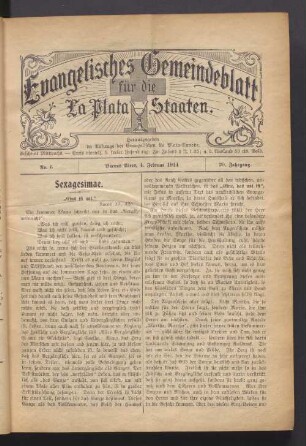 No. 6. 4. Februar 1914