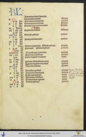 Calendarium