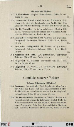 Gemälde neuerer Meister (Nr. 255-343)