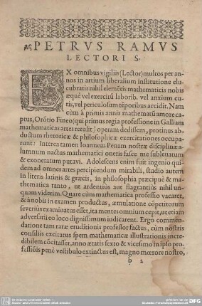 Petrus Ramus Lectoris.