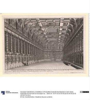Architetture, E Prospettive Dedicate Alla Maestà Di Carlo Sesto. Imperador De' Romani Da Giuseppe Galli Bibiena ... Augusta Sotto la Direzione di Andrea Pfeffel 1740.