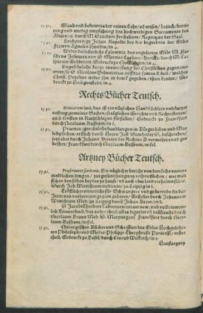 Rechts Bücher Teutsch.