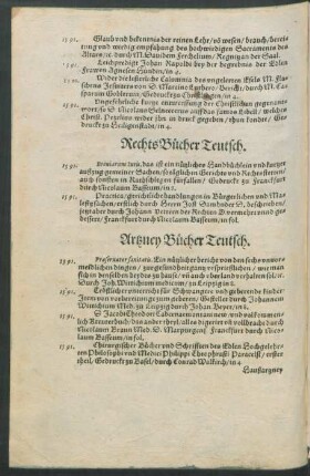 Rechts Bücher Teutsch.