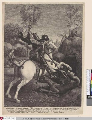 [Hl. Georg und der Drache; St. George and the dragon]