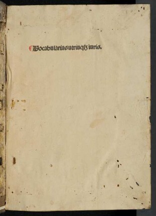 Vocabularius utriusq[ue] iuris