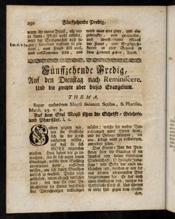 290-303, Fünffzehende Predig.
