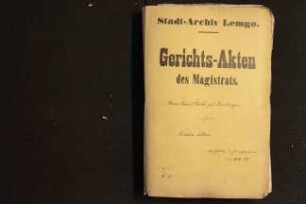 Flörke, Anna Maria, Wwe. geb. Haßberg gegen Tilhen, Nevelin betr. Eheversprechen (F 17)