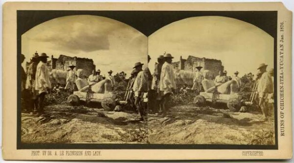 Excavation of the Chac-Mool.