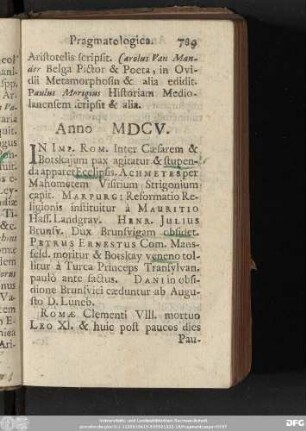 Anno MDCV.