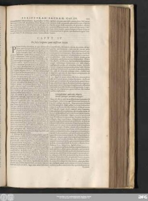 Caput XV. De sensu Scripturae quem mysticum vocant.