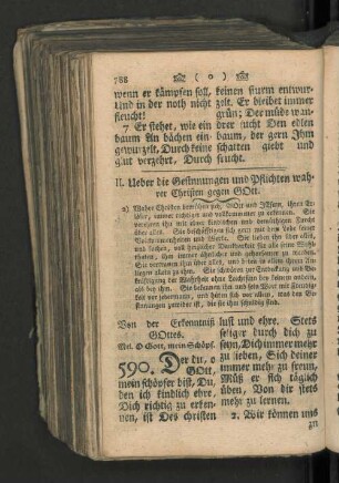 II. Ueber die Gesinnungen und Pflichten wahrer Christen gegen Gott.