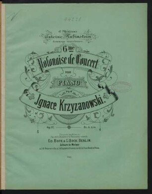 6me polonaise de concert pour piano : op. 37