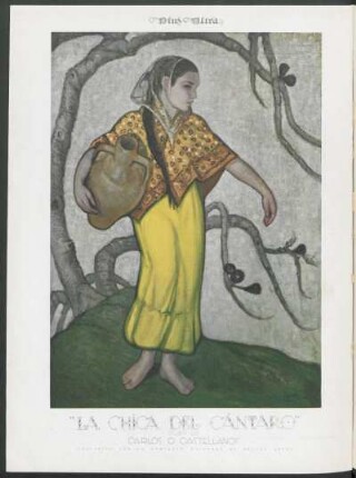 "La chica del cántaro", óleo