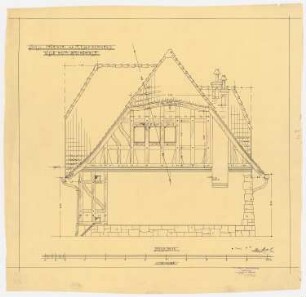 Villa Dotti, Berlin-Grunewald: Stall: Rückansicht 1:25