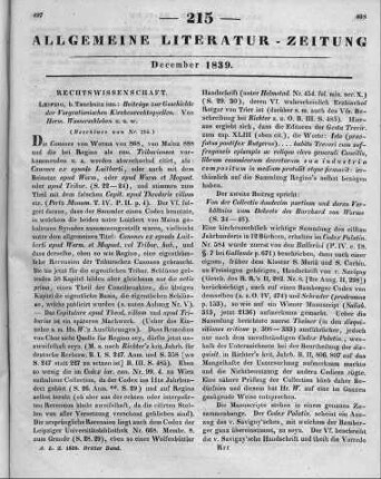 Wasserschleben, F. W.: Beiträge zur Geschichte der vorgratianischen Kirchenrechtsquellen. Leipzig: Tauchnitz 1839 (Beschluss von Nr. 214.)