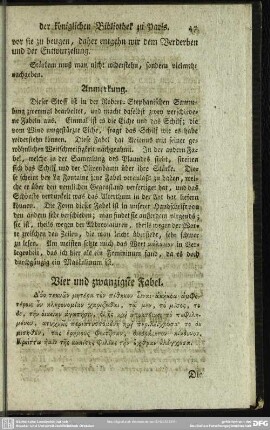 Vier und zwanzigste Fabel