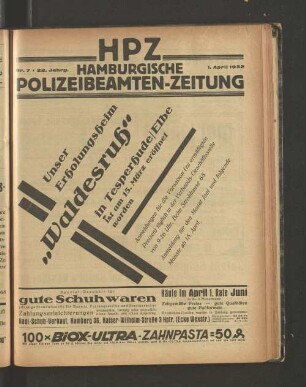 Nr. 7 * 22. Jahrg. 1. April 1932