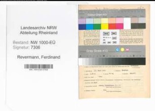 Entnazifizierung Ferdinand Revermann, geb. 17.03.1895 (Architekt)