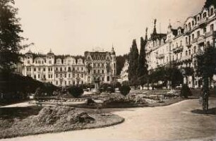 Marienbad, Schillerplatz : Marienbad (Marianske Lazne/Tschechische Republik). Schillerplatz