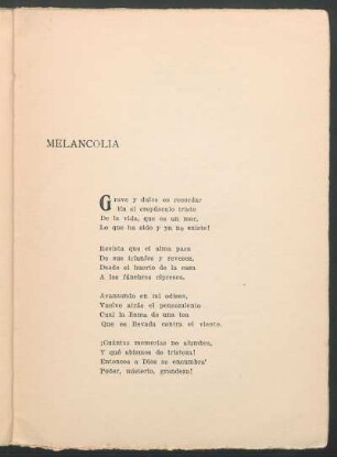 Melancolía