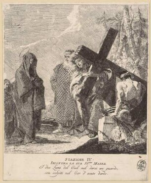 Jesus begegnet seiner Mutter (4. Station des Kreuzwegs), aus der Folge "Via Crucis"