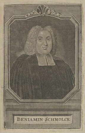 Bildnis des Beniamin Schmolck
