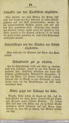 Mittel gegen das Schlagen der Kühe