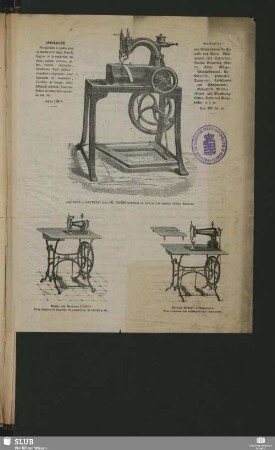 [Fabrique De Nouvelles Machines À Coudre Système Hurtu]