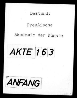 Zulassung junger Künstler zum einjährigen freiwilligen Militärdienst
