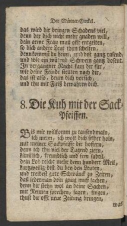 8. Die Kuh mit der Sack-Pfeiffen.