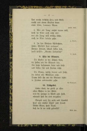 10. Tischgebet.