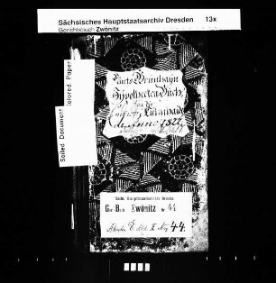 Hypothekenbuch von Kühnhaide (bei Zwönitz)
