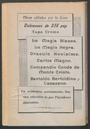 Obras editadas por la casa